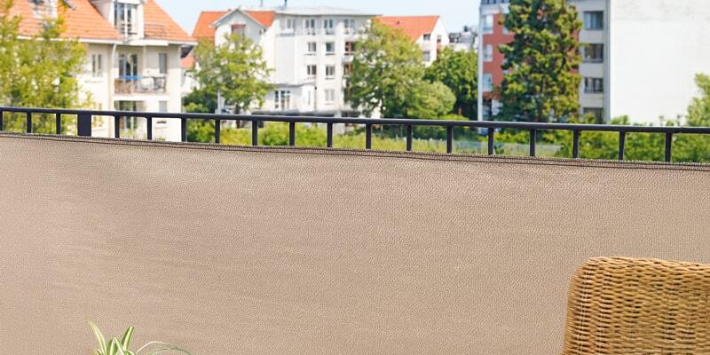 Brise vue en toile beige